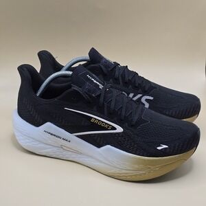 Men's Brooks Hyperion Max 2, Black/Gold/Pink, 10.5 D Medium US